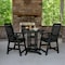 Highwood Usa Weatherly 3pc Round Counter Height Outdoor Patio Furniture Dining Set AD-CNW36-BKE - alternate 2